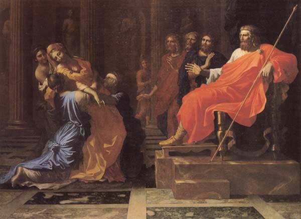 Nicolas Poussin Esther Before Ahasuerus oil painting image